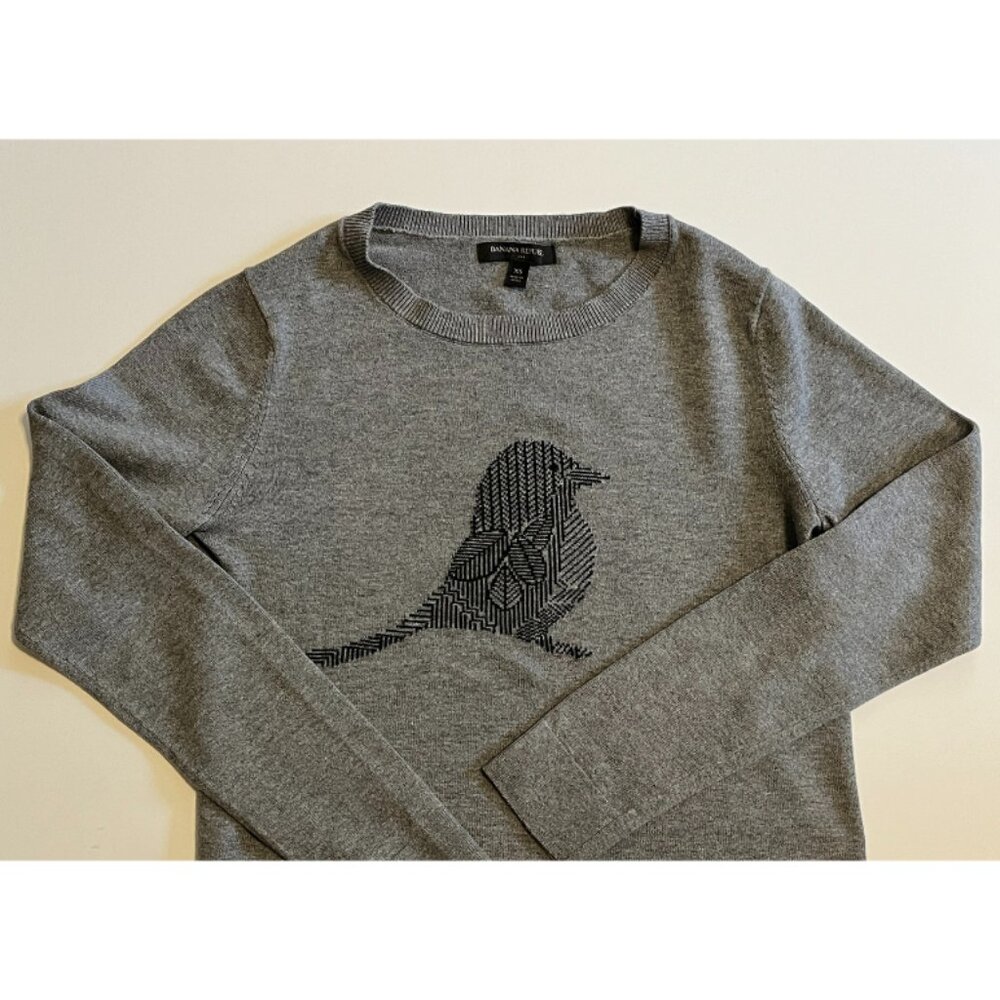 Banana Republic embroidered bird sweater